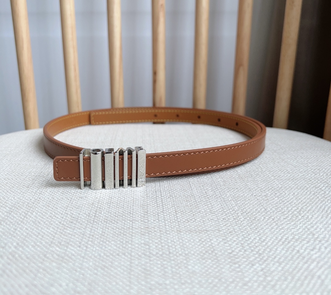 Loewe Solid Color Smooth Buckle Leather Belts（E619Z16X151206）