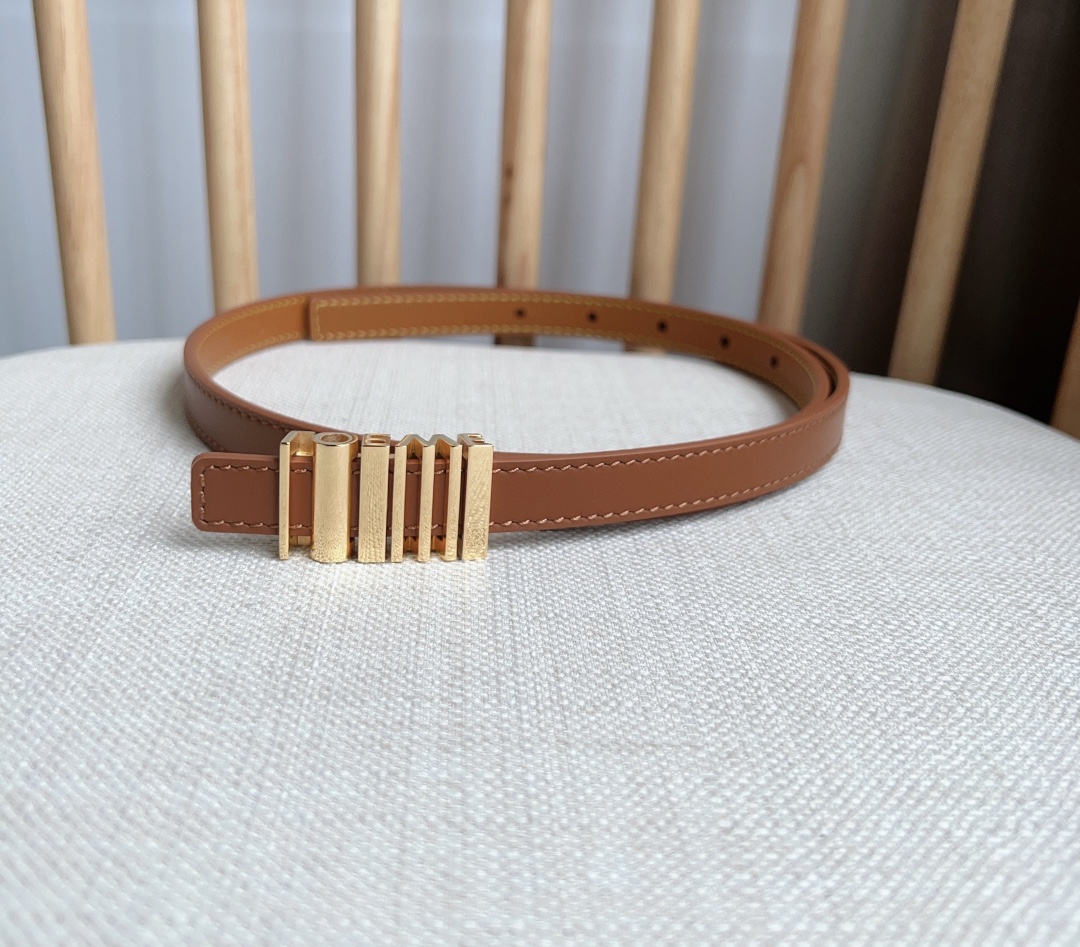 Loewe Solid Color Smooth Buckle Leather Belts（E619Z16X151206）