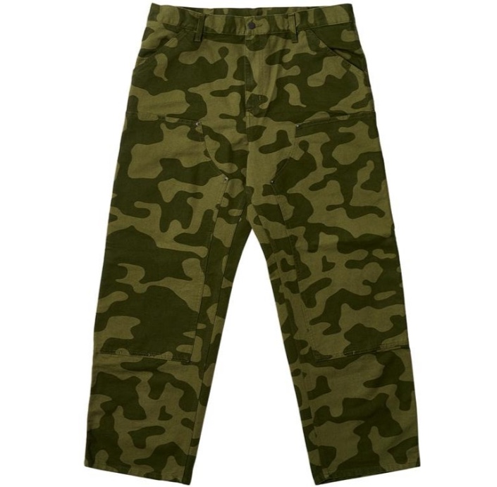 Carhartt WIP x Palace Double Knee Pant 'Dollar Green(I032720-GREEN）