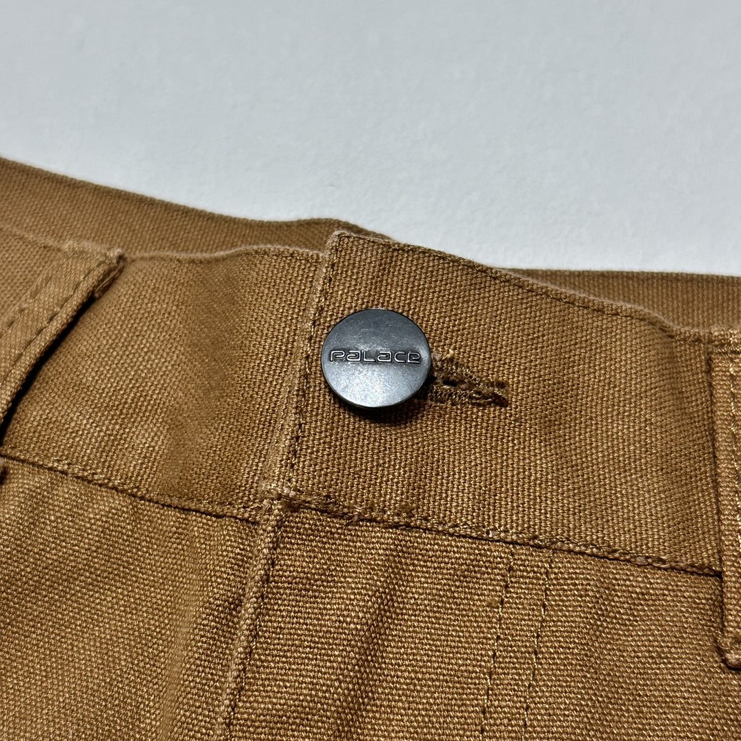 Carhartt WIP x Palace Double Knee Pant 'Hamilton Brown'(I032720-KHAKI）