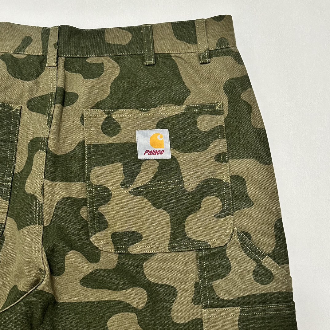 Carhartt WIP x Palace Double Knee Pant 'Dollar Green(I032720-GREEN）