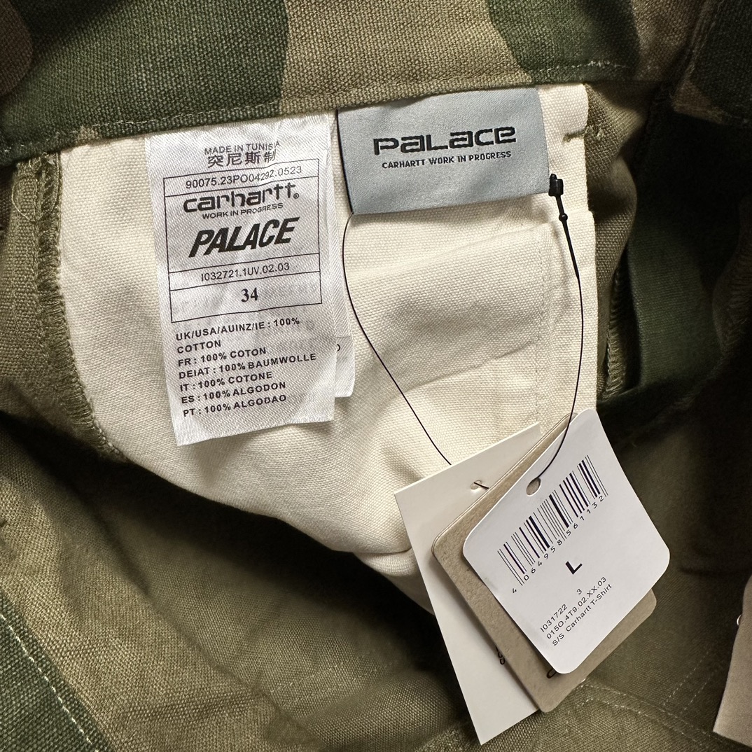 Carhartt WIP x Palace Double Knee Pant 'Dollar Green(I032720-GREEN）