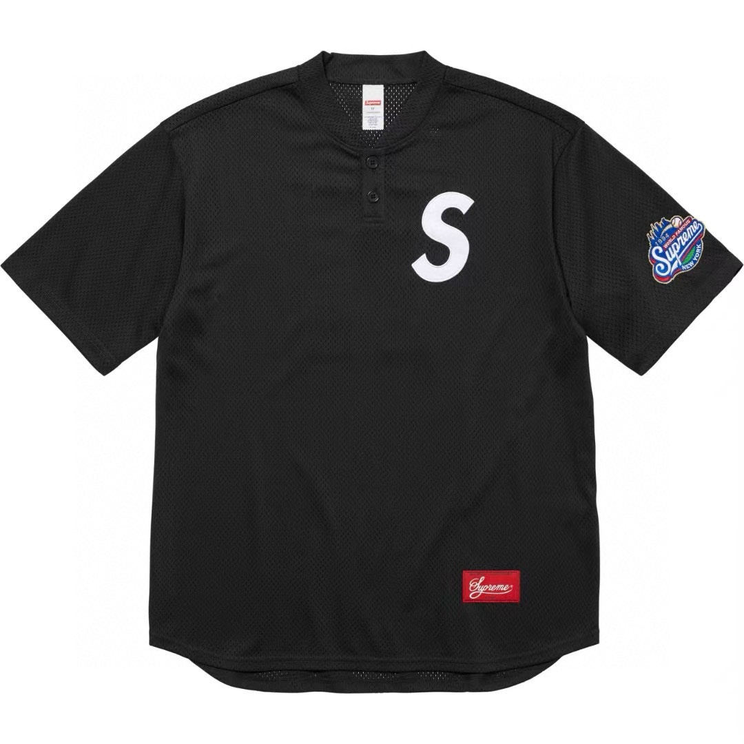 SUPREME 24FW S LOGO BASEBALL HENLEY TEE（SUP-FW24-005-2）