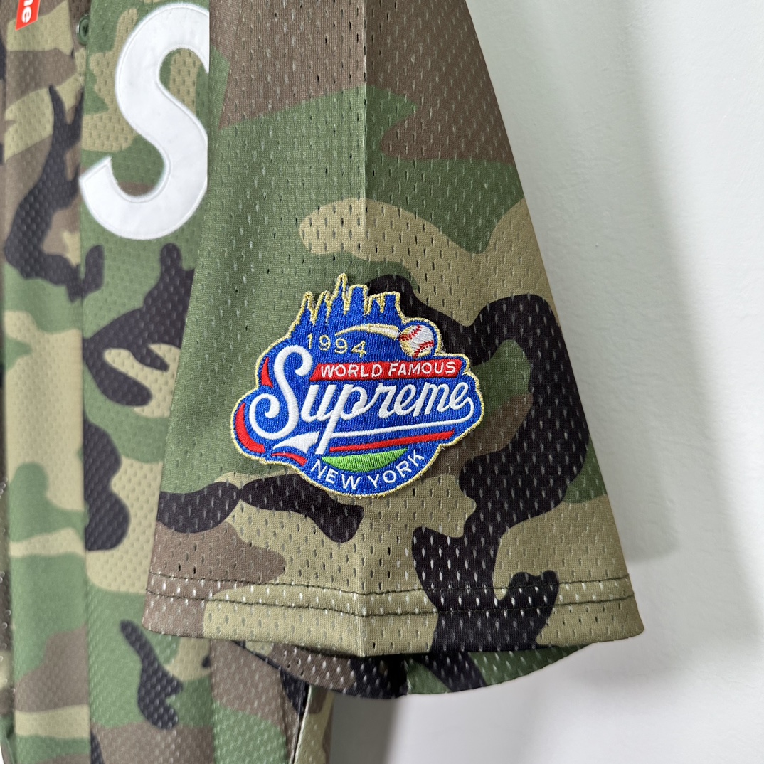 SUPREME 24FW S LOGO BASEBALL HENLEY TEE（SUP-FW24-005）