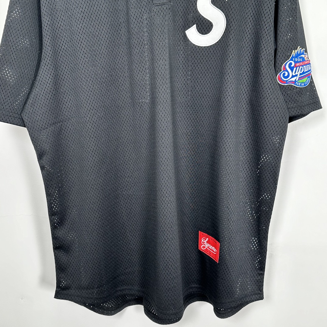 SUPREME 24FW S LOGO BASEBALL HENLEY TEE（SUP-FW24-005-2）