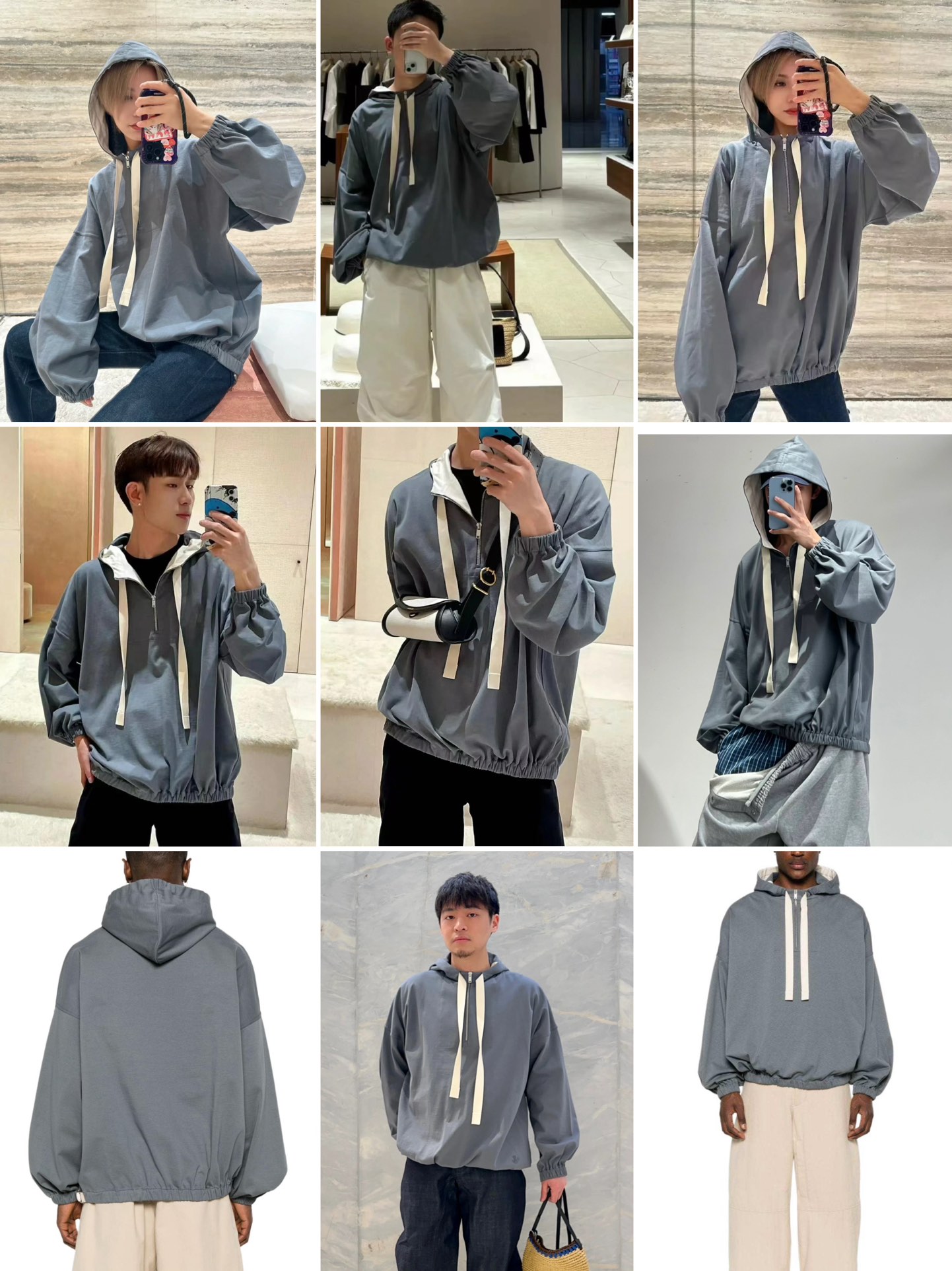 Jil Sander sports hoodie（J47GU0120J20148-BLUE）