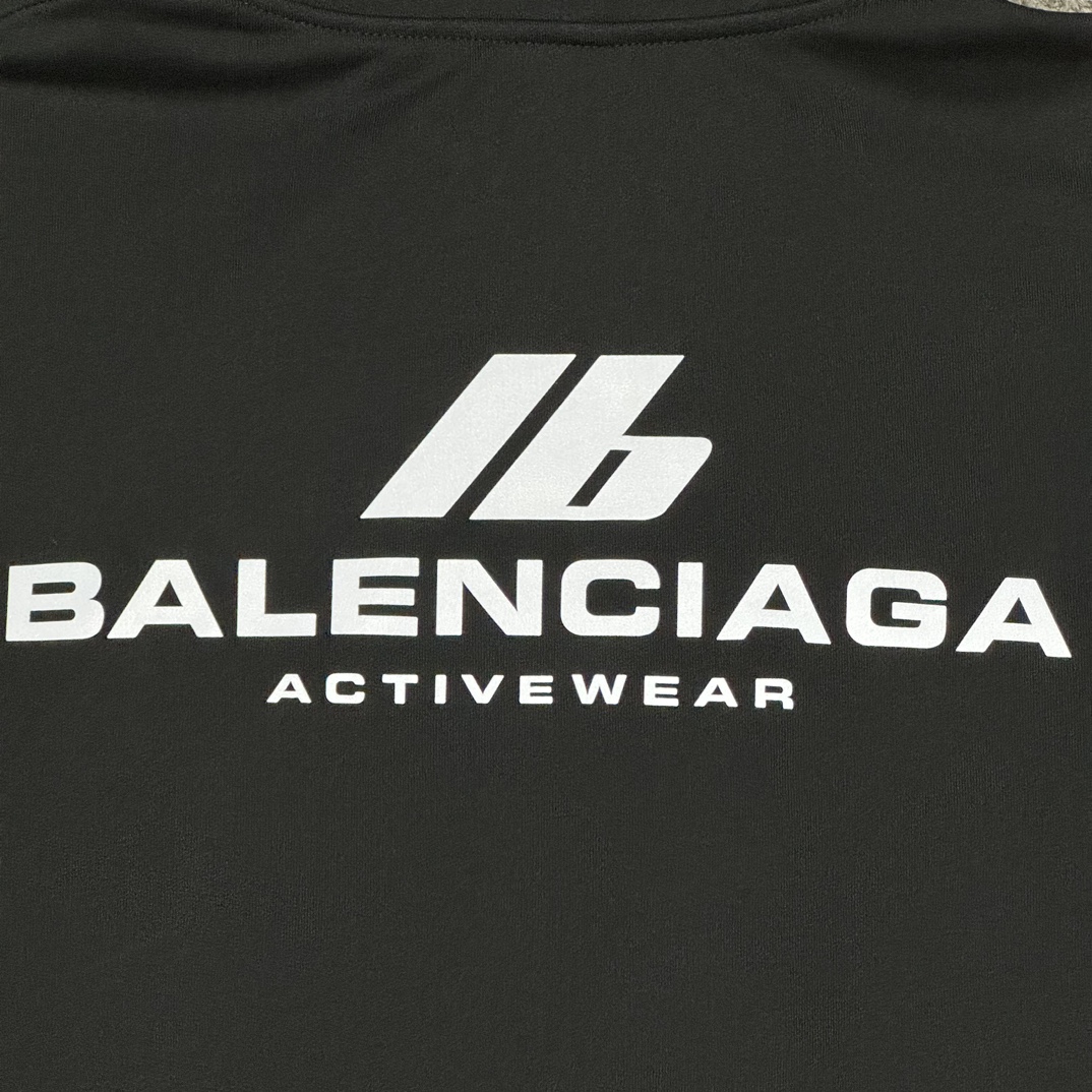 Balenciaga IB reflective lettering hoodie(739024TQVT81083）