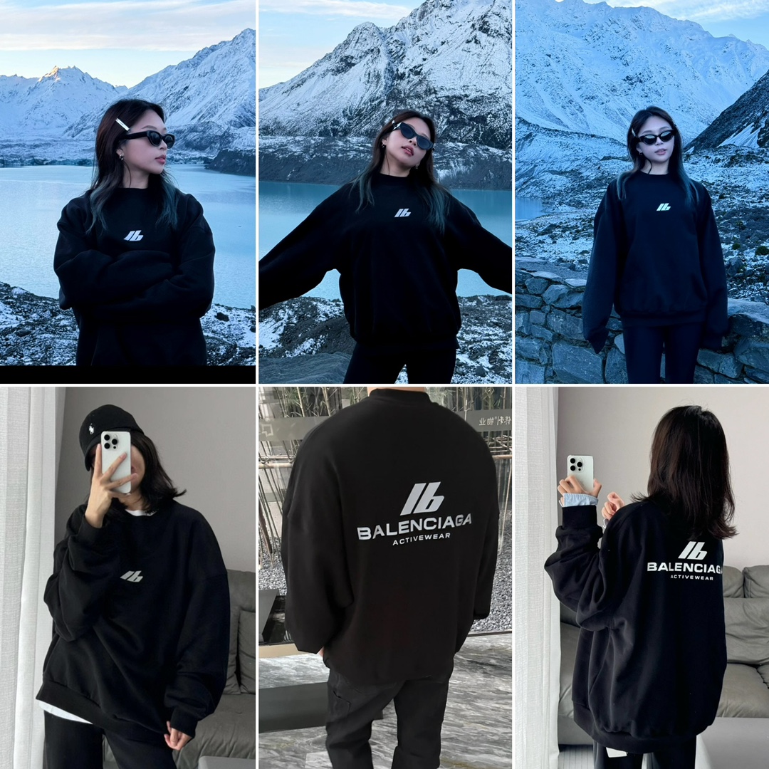 BALENCIAGA ACTIVEWEAR Hoodie(697869TQVT81083）