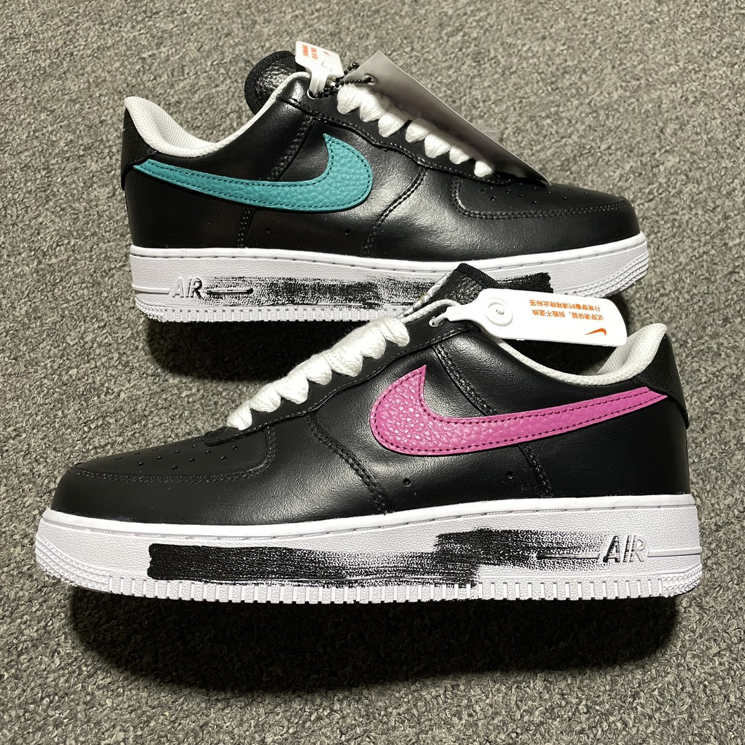 PEACEMINUSONE × Nike Air Force 1 Low '07 Para-Noise 3.0 "Black and Multi-Color" / G-DRAGON（AQ3692-004)