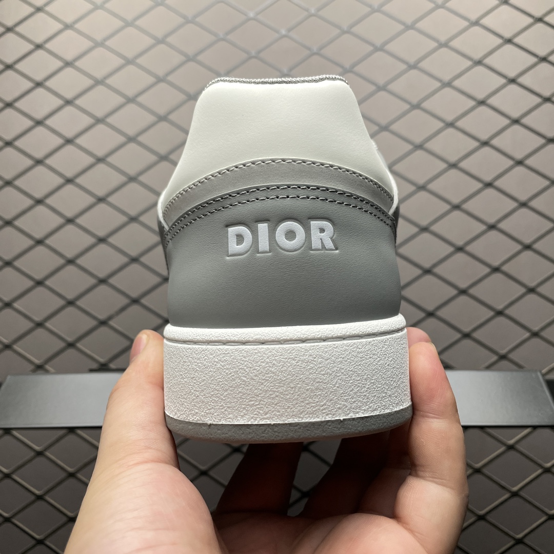 DIOR B27 Skateboard Shoes Men Low-Top Gray (3SN272ZIJ890415)