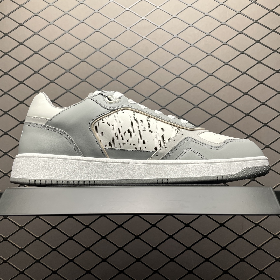 DIOR B27 Skateboard Shoes Men Low-Top Gray (3SN272ZIJ890415)