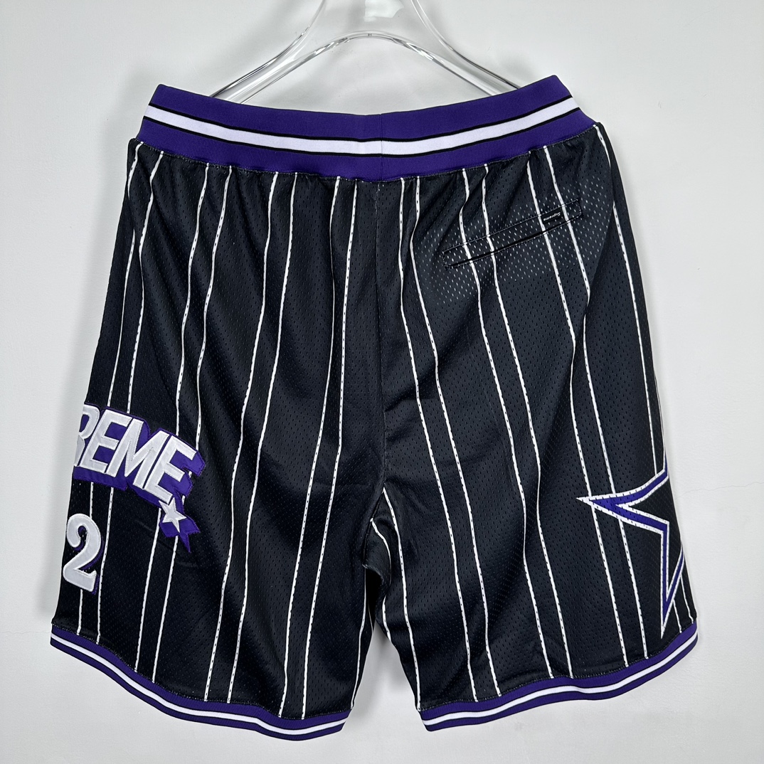 Supreme Star Basketball Shorts 'Black White'(SUP-SS24-287）