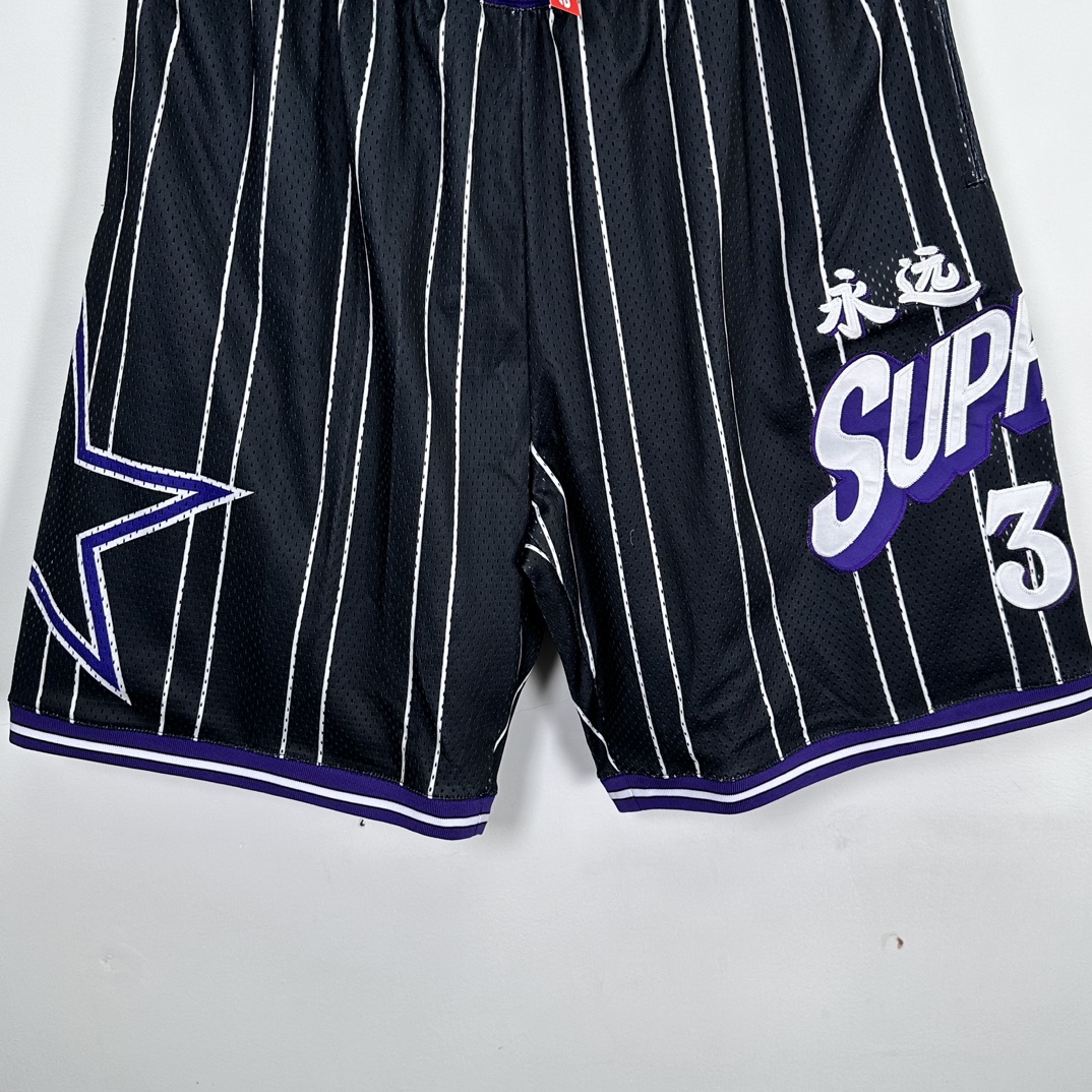 Supreme Star Basketball Shorts 'Black White'(SUP-SS24-287）