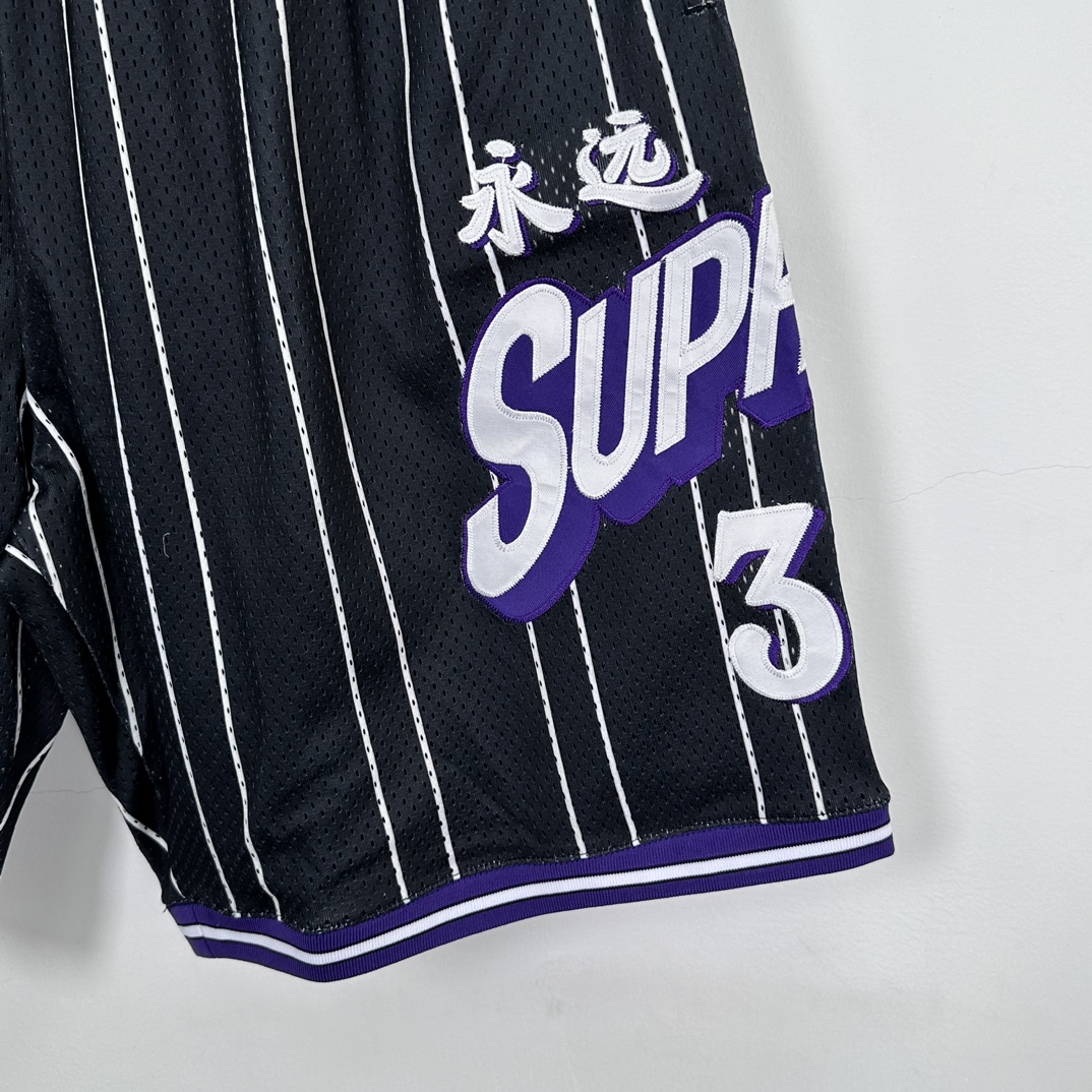 Supreme Star Basketball Shorts 'Black White'(SUP-SS24-287）