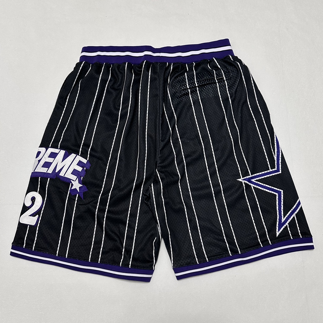 Supreme Star Basketball Shorts 'Black White'(SUP-SS24-287）