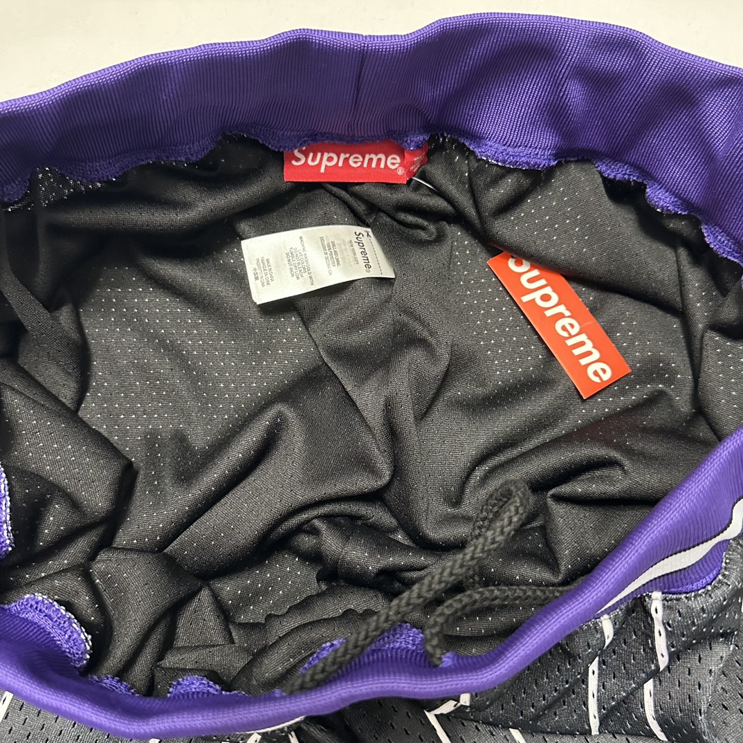 Supreme Star Basketball Shorts 'Black White'(SUP-SS24-287）