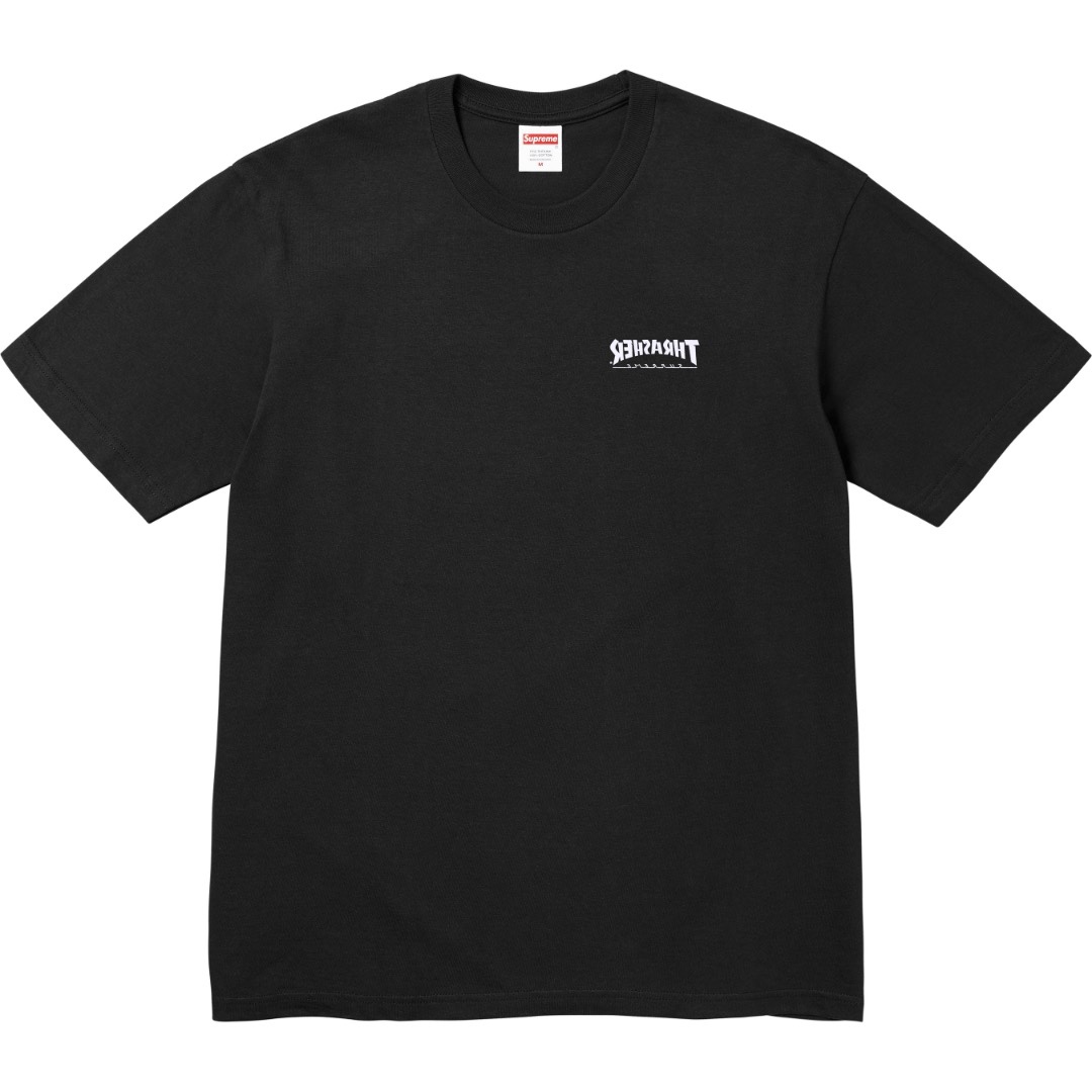 Supreme x Thrasher Cross Tee "Black"（SUP-FW24-121）