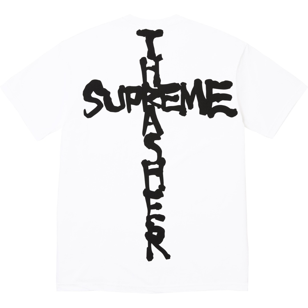 Supreme x Thrasher Cross Tee "White"（SUP-FW24-121-2）