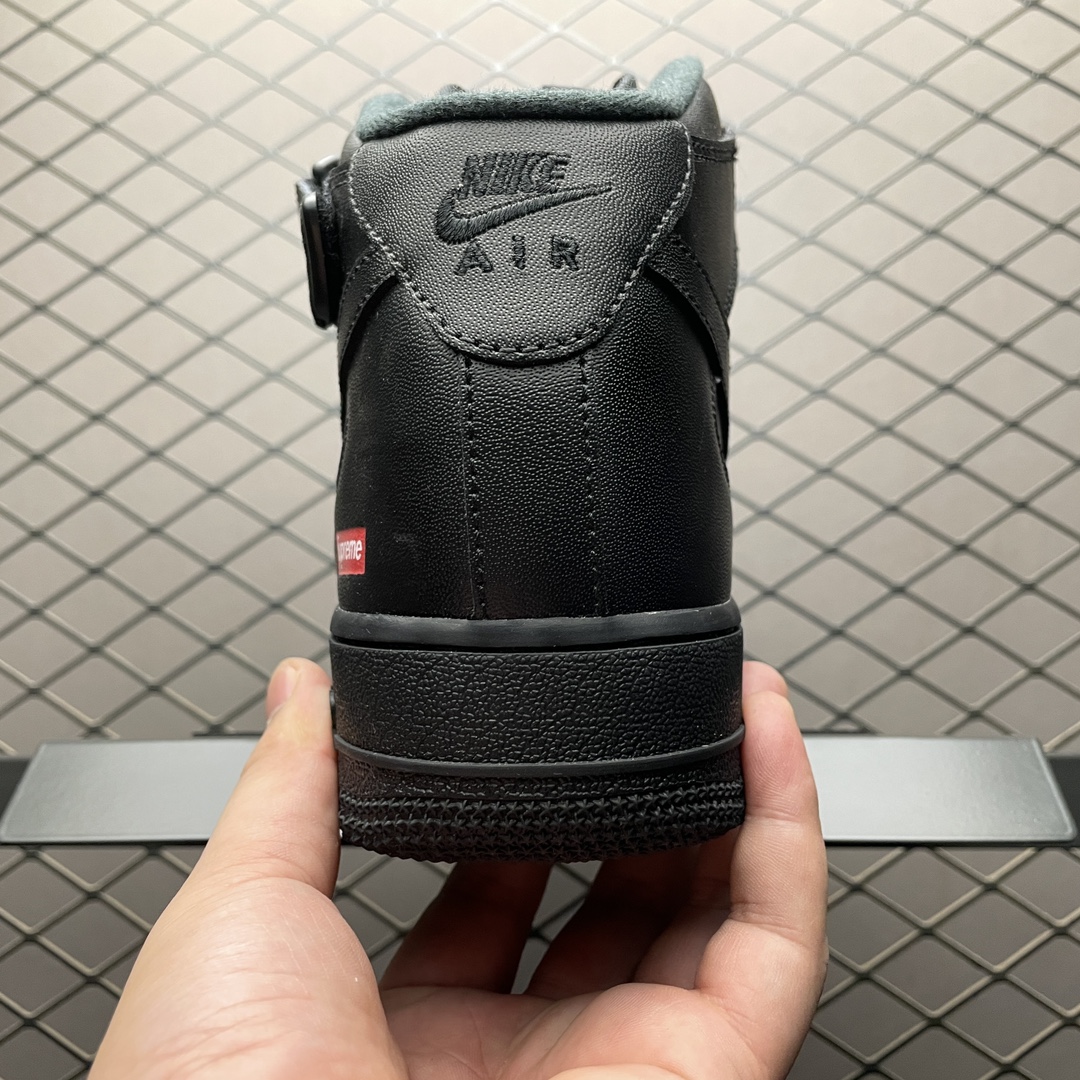 Supreme × Nike Air Force 1 Mid "Black" FW24（FZ8784-001）