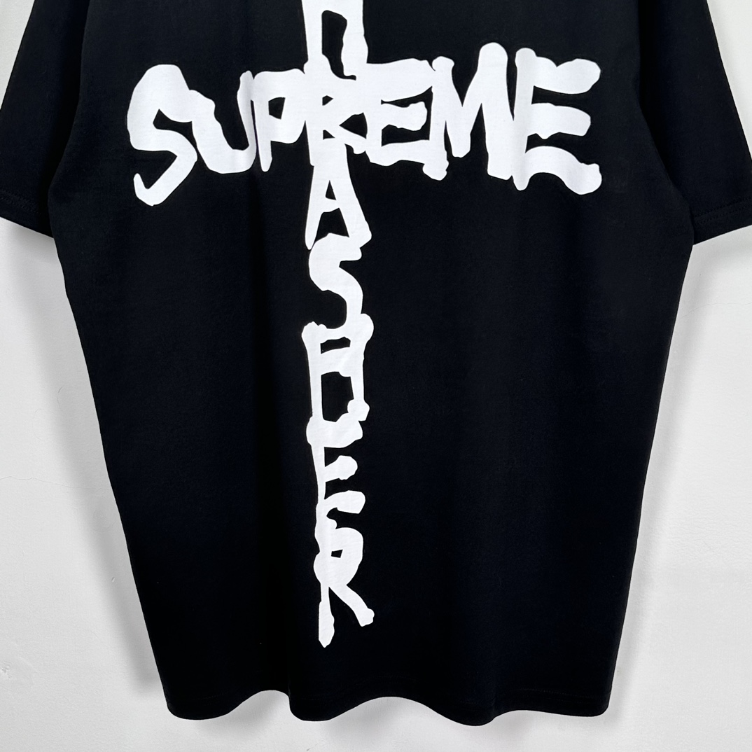 Supreme x Thrasher Cross Tee "Black"（SUP-FW24-121）