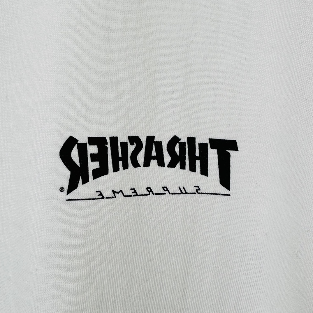 Supreme x Thrasher Cross Tee "White"（SUP-FW24-121-2）