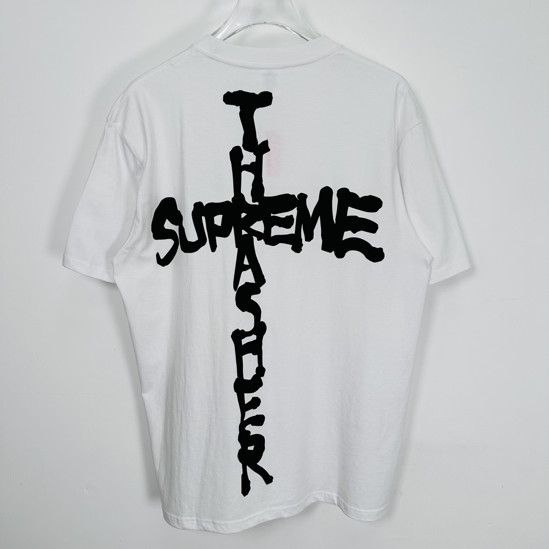 Supreme x Thrasher Cross Tee "White"（SUP-FW24-121-2）
