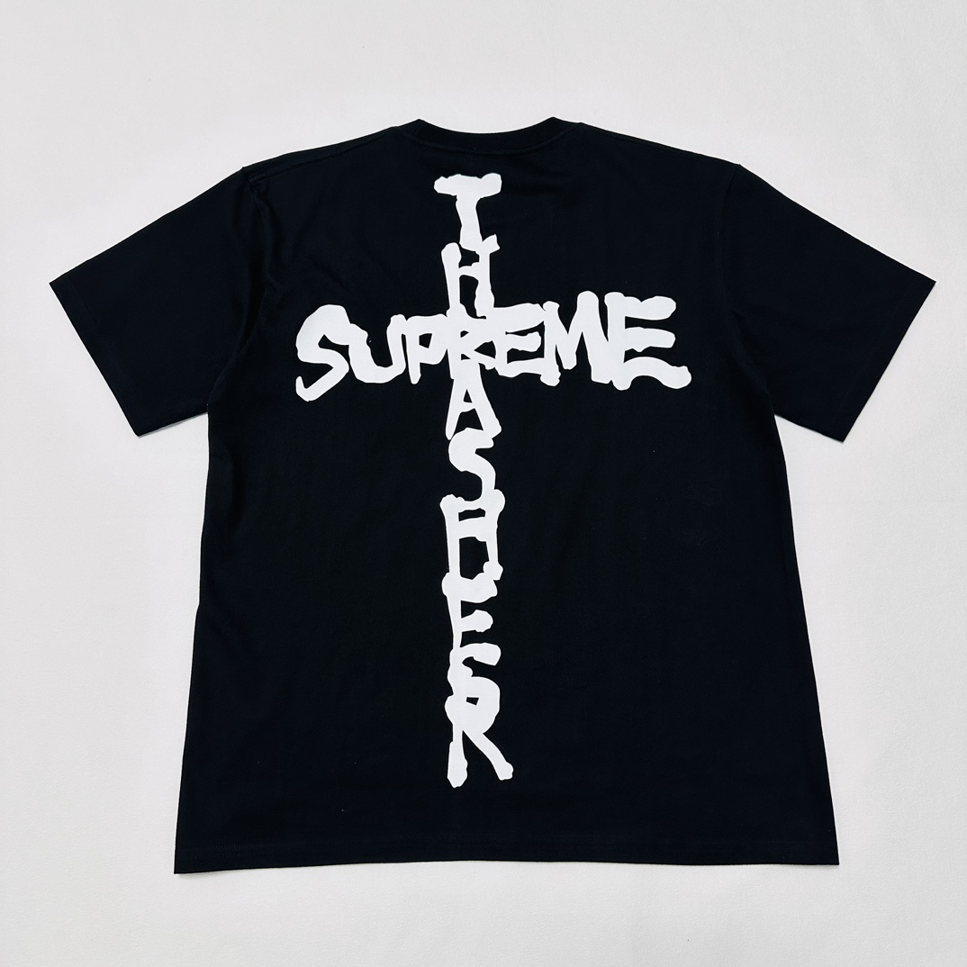 Supreme x Thrasher Cross Tee "Black"（SUP-FW24-121）