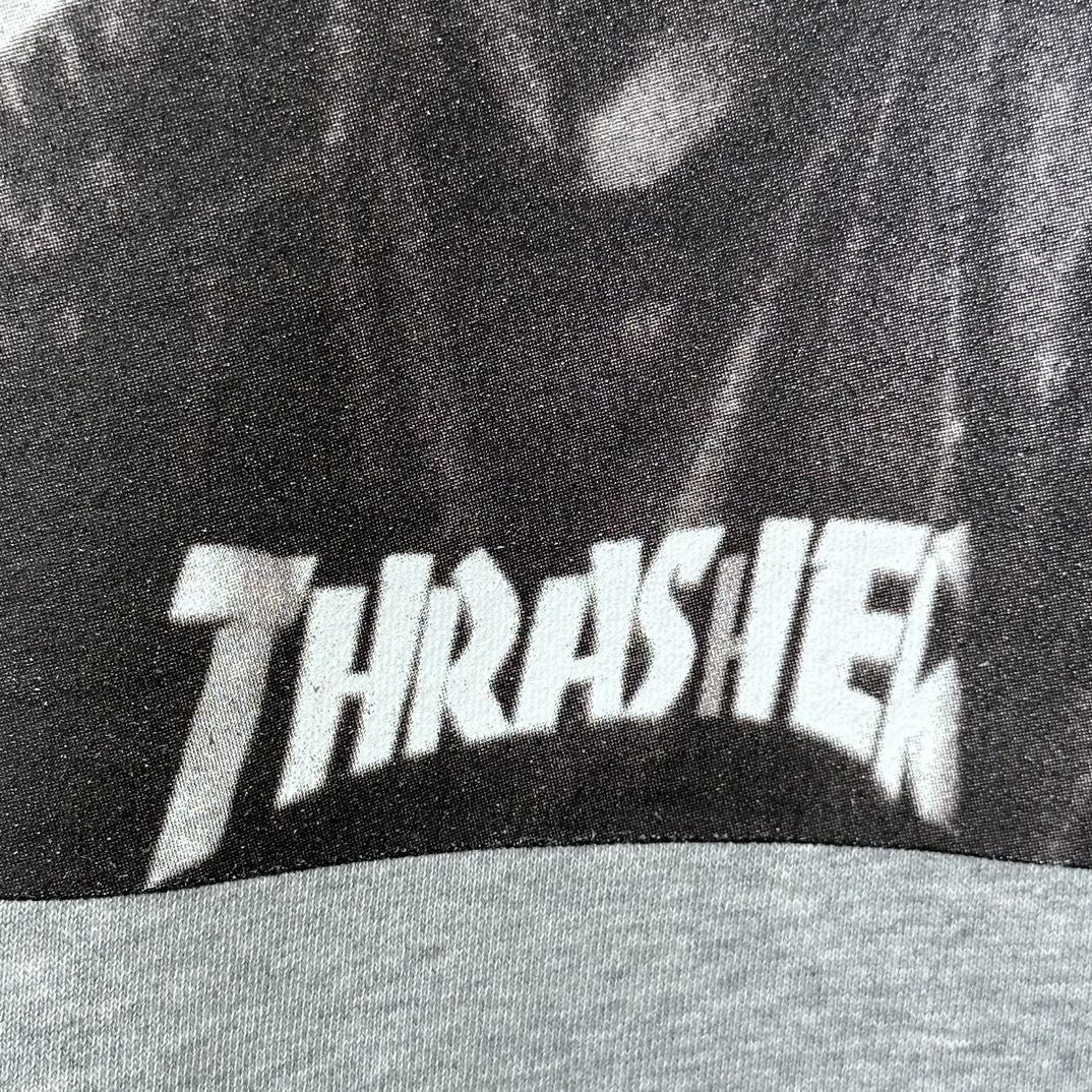 Supreme x Thrasher Crewneck "Heather Grey" (SUP-FW24-126-2）