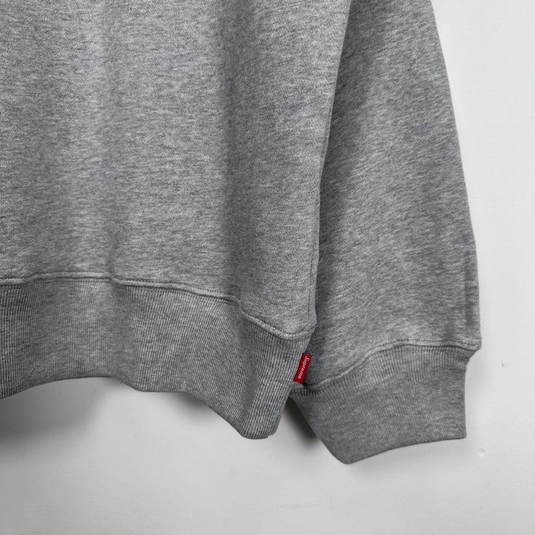 Supreme x Thrasher Crewneck "Heather Grey" (SUP-FW24-126-2）