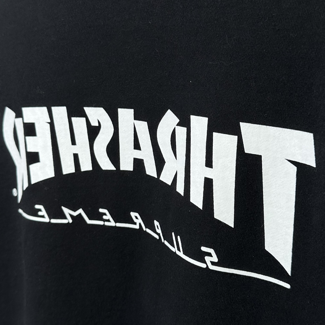 Supreme x Thrasher Crewneck "Black" (SUP-FW24-126）