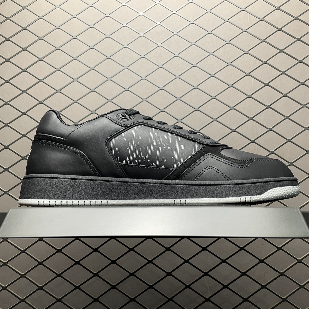 Dior B27 Low Black Dior Oblique Galaxy Leather Grey（3SN272ZPR_H969）