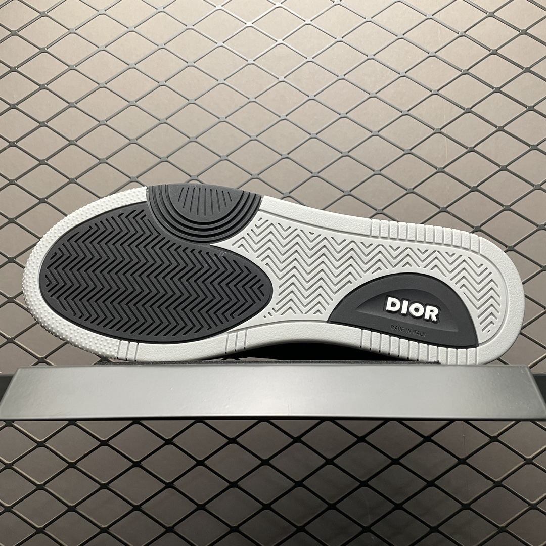 Dior B27 Low Black Dior Oblique Galaxy Leather Grey（3SN272ZPR_H969）