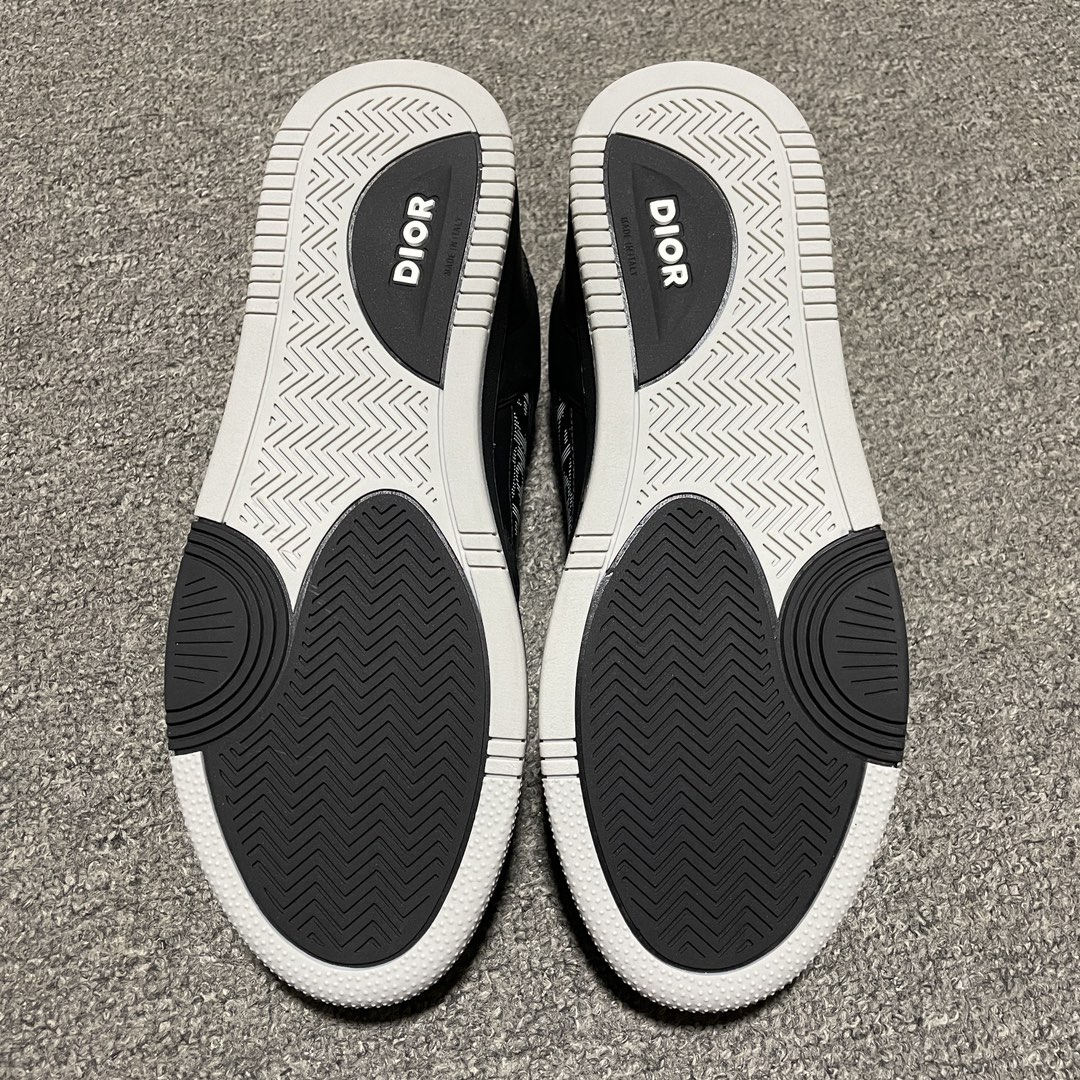 Dior B27 Low Black Dior Oblique Galaxy Leather Grey（3SN272ZPR_H969）