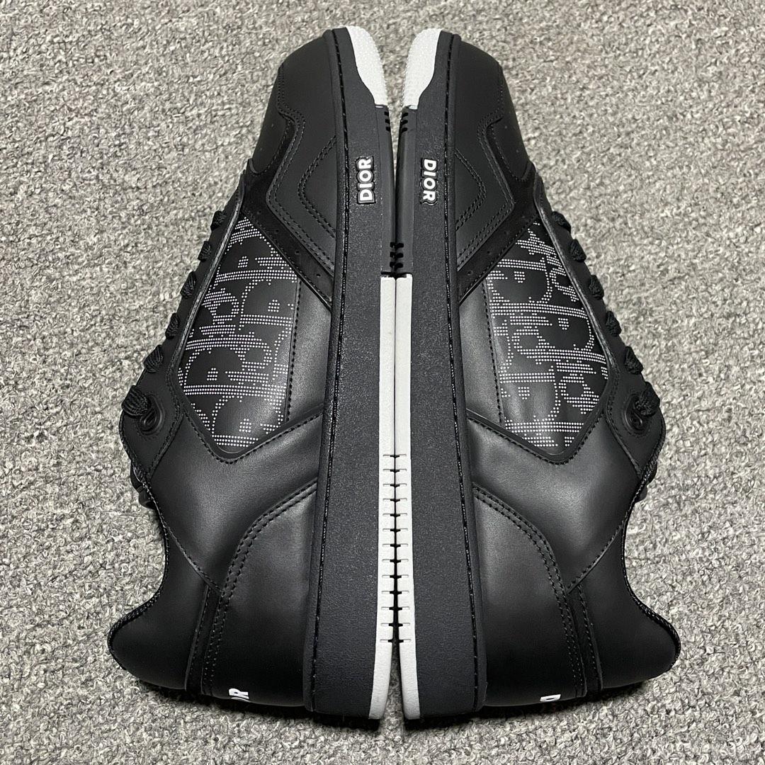 Dior B27 Low Black Dior Oblique Galaxy Leather Grey（3SN272ZPR_H969）