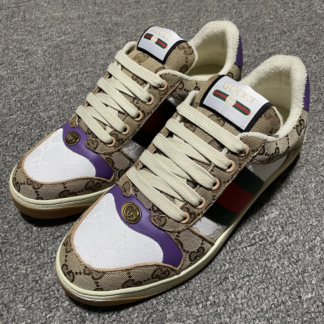 Gucci Men's Screener sneaker（812638 FAD3U 9752)