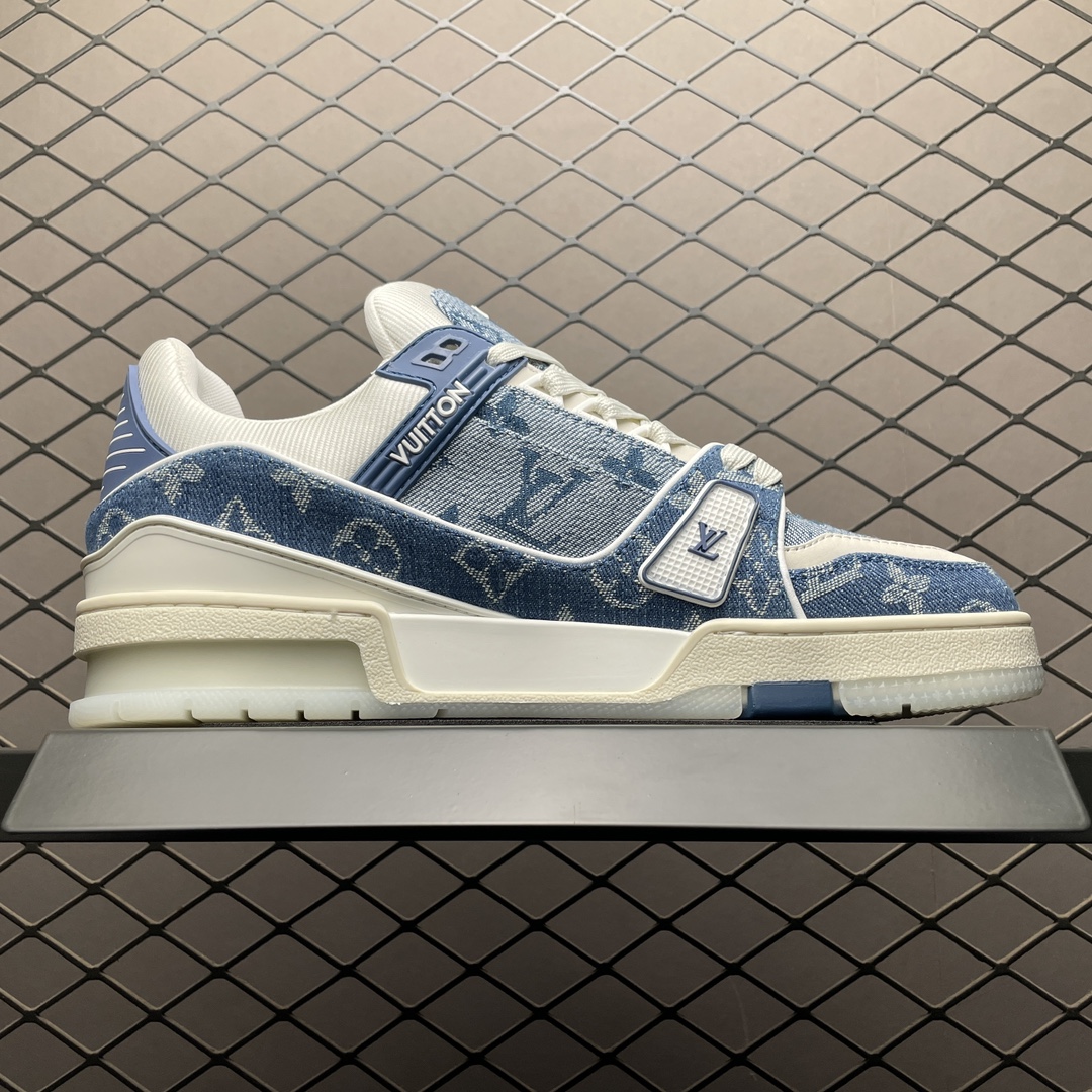 Louis Vuitton Trainer Maxi Line Sneakers LV(1ADHIT)