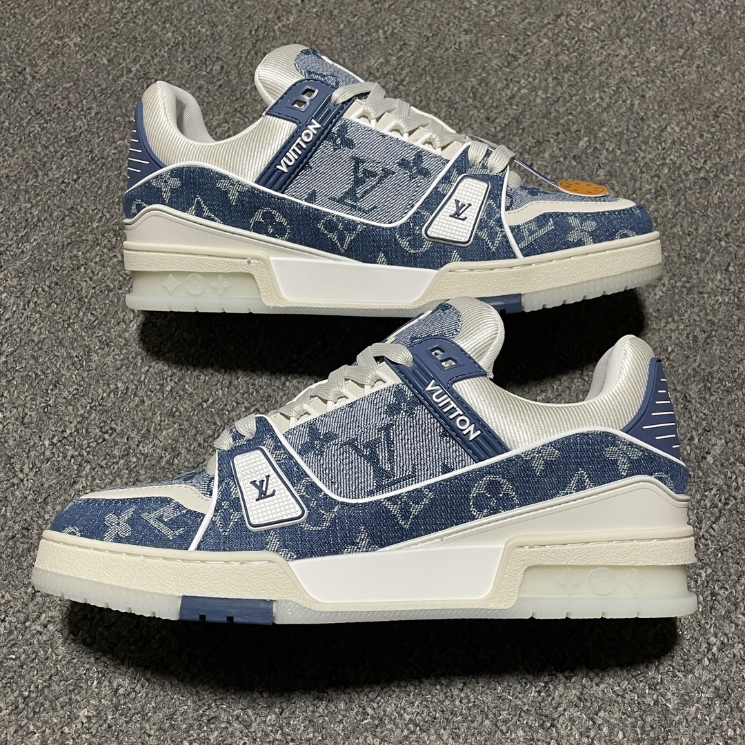 Louis Vuitton Trainer Maxi Line Sneakers LV(1ADHIT)