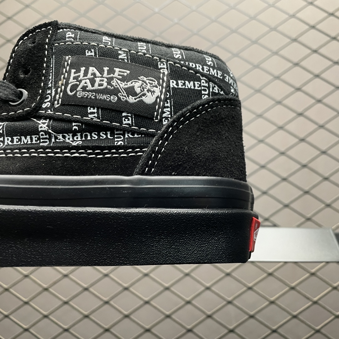 Supreme × Vans Half Cab "Black"（VN0A3QPH2YW）