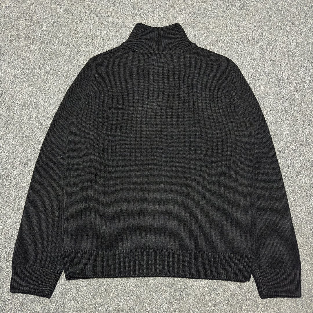 CELINE Triomphe trucker sweater in wool and cashmere  (2ADBH048T-09OW）