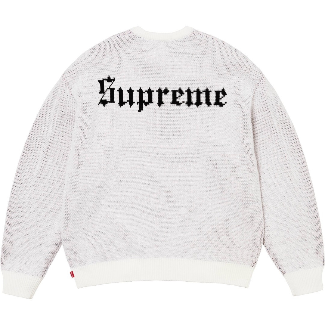 Supreme Snow White Sweater "White" (SUP-FW24-133）