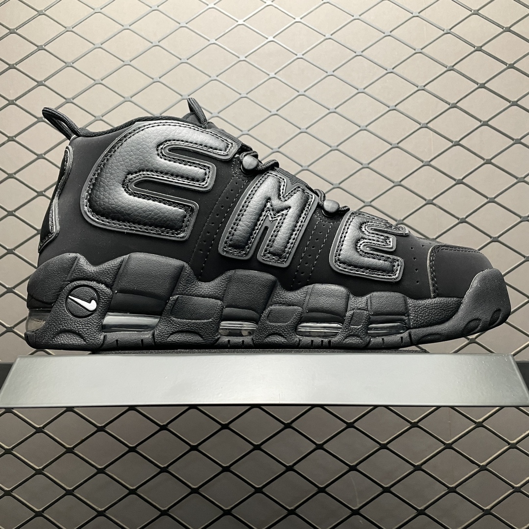 Supreme × Nike Air More Uptempo "black"(902290-001)