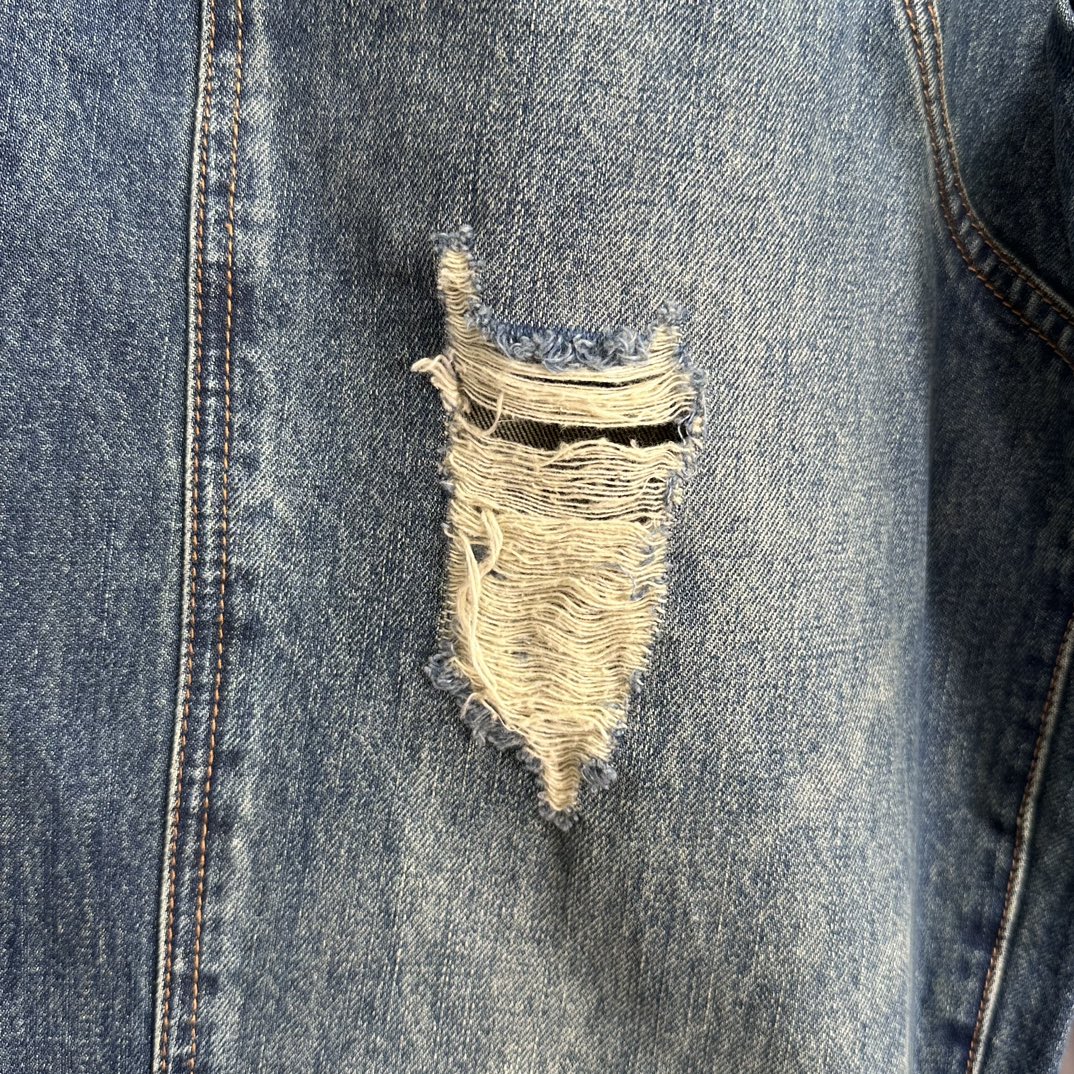 LOUIS VUITTON Washed denim workwear pants（1AFWYW）