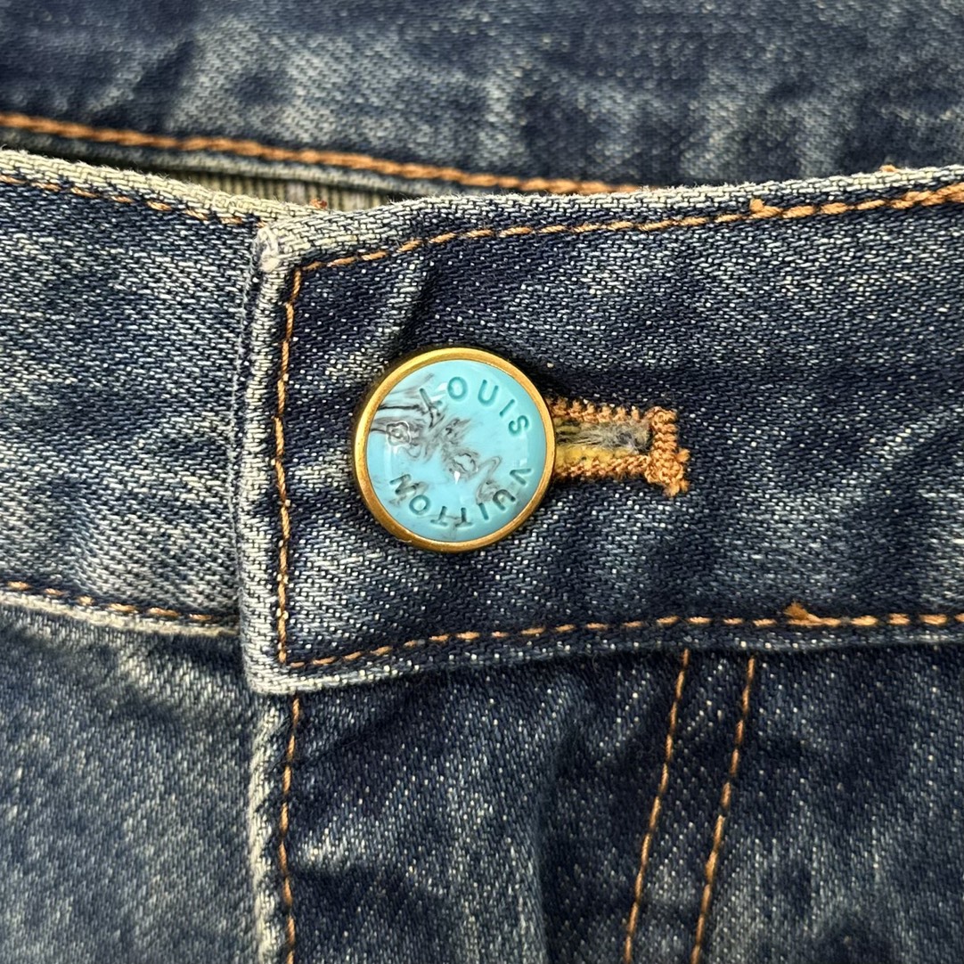 LOUIS VUITTON Washed denim workwear pants（1AFWYW）