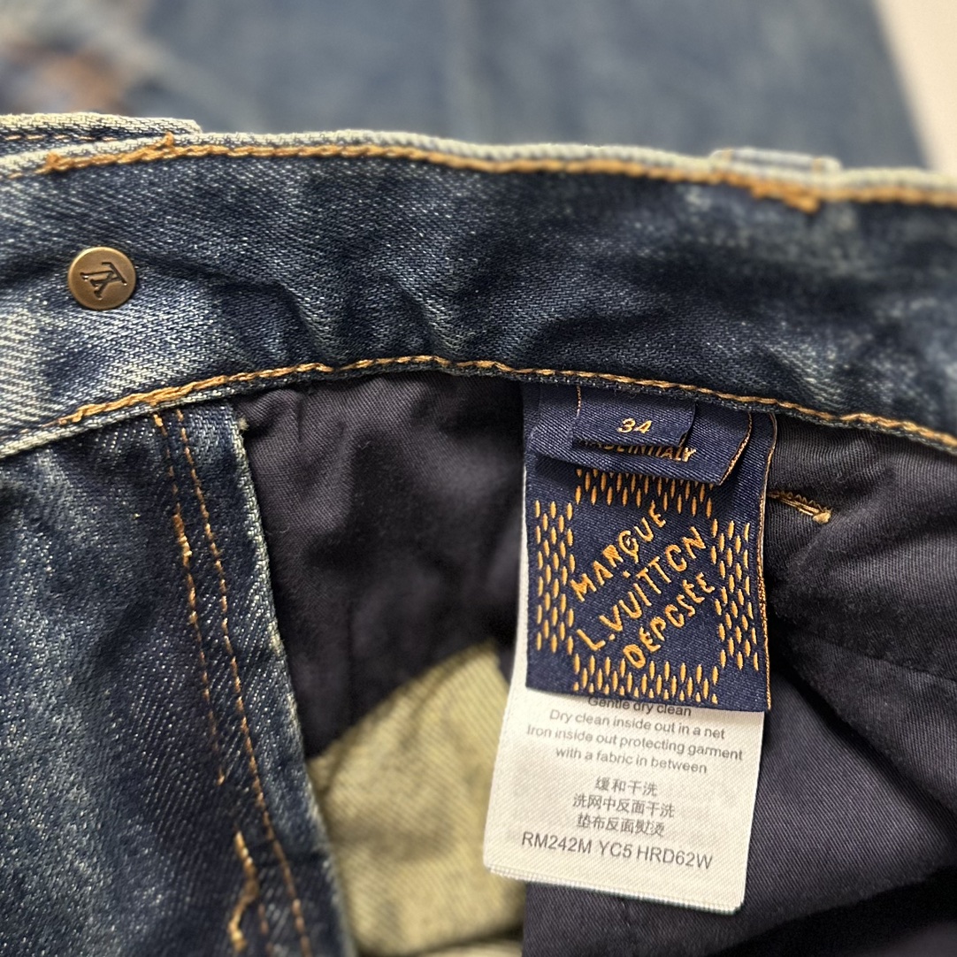 LOUIS VUITTON Washed denim workwear pants（1AFWYW）
