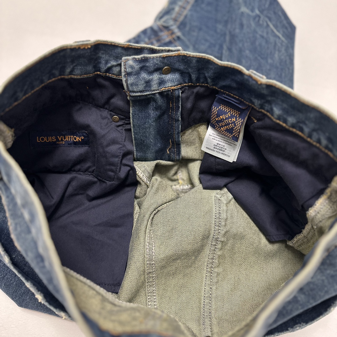 LOUIS VUITTON Washed denim workwear pants（1AFWYW）