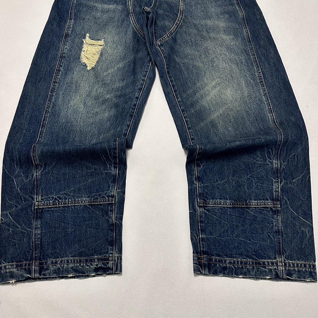 LOUIS VUITTON Washed denim workwear pants（1AFWYW）
