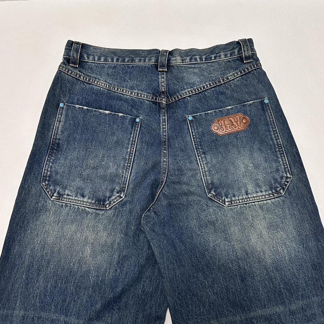 LOUIS VUITTON Washed denim workwear pants（1AFWYW）