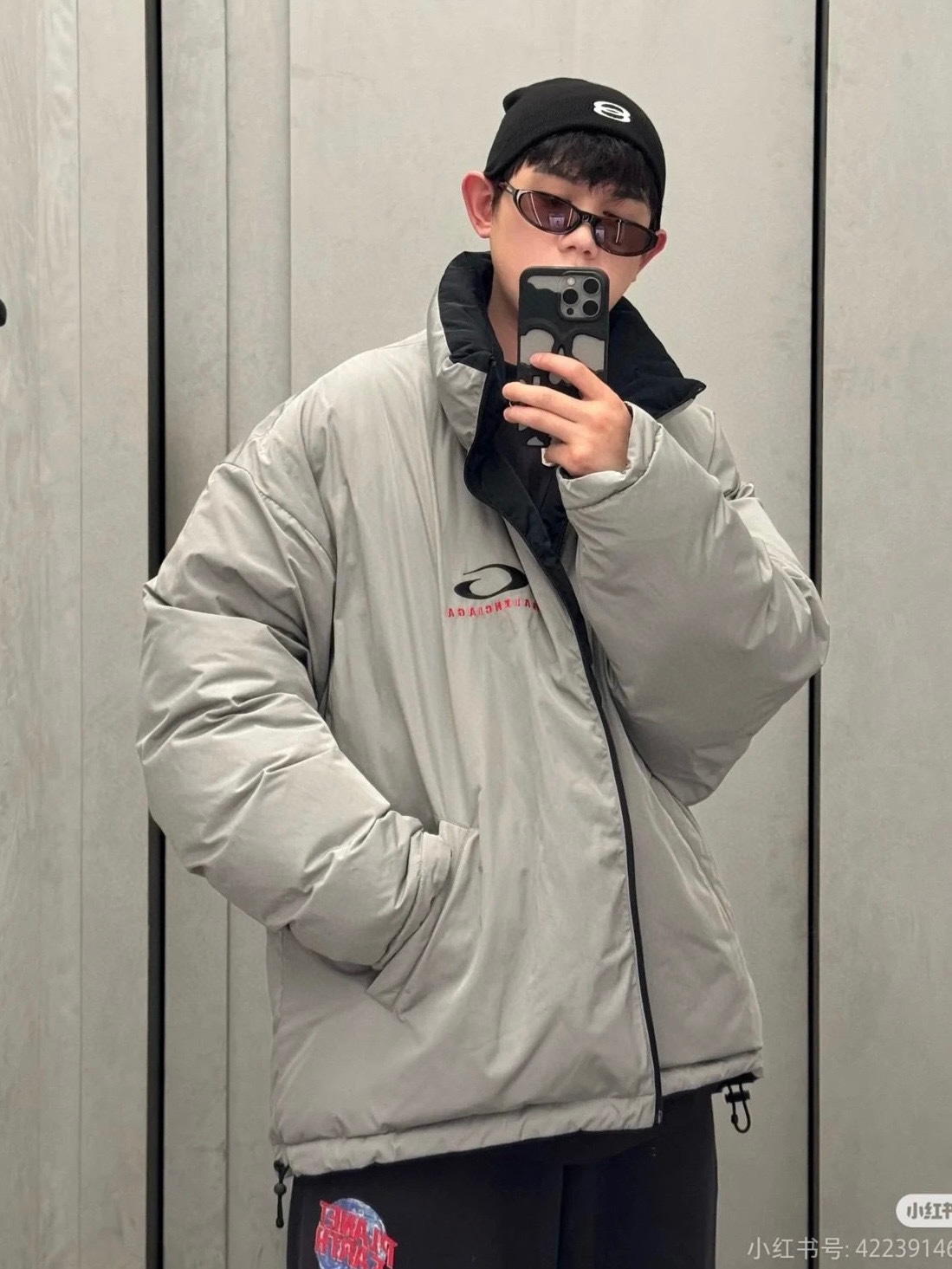 BALENCIAGA Cocoon Kick puffer (808811TRO181000）