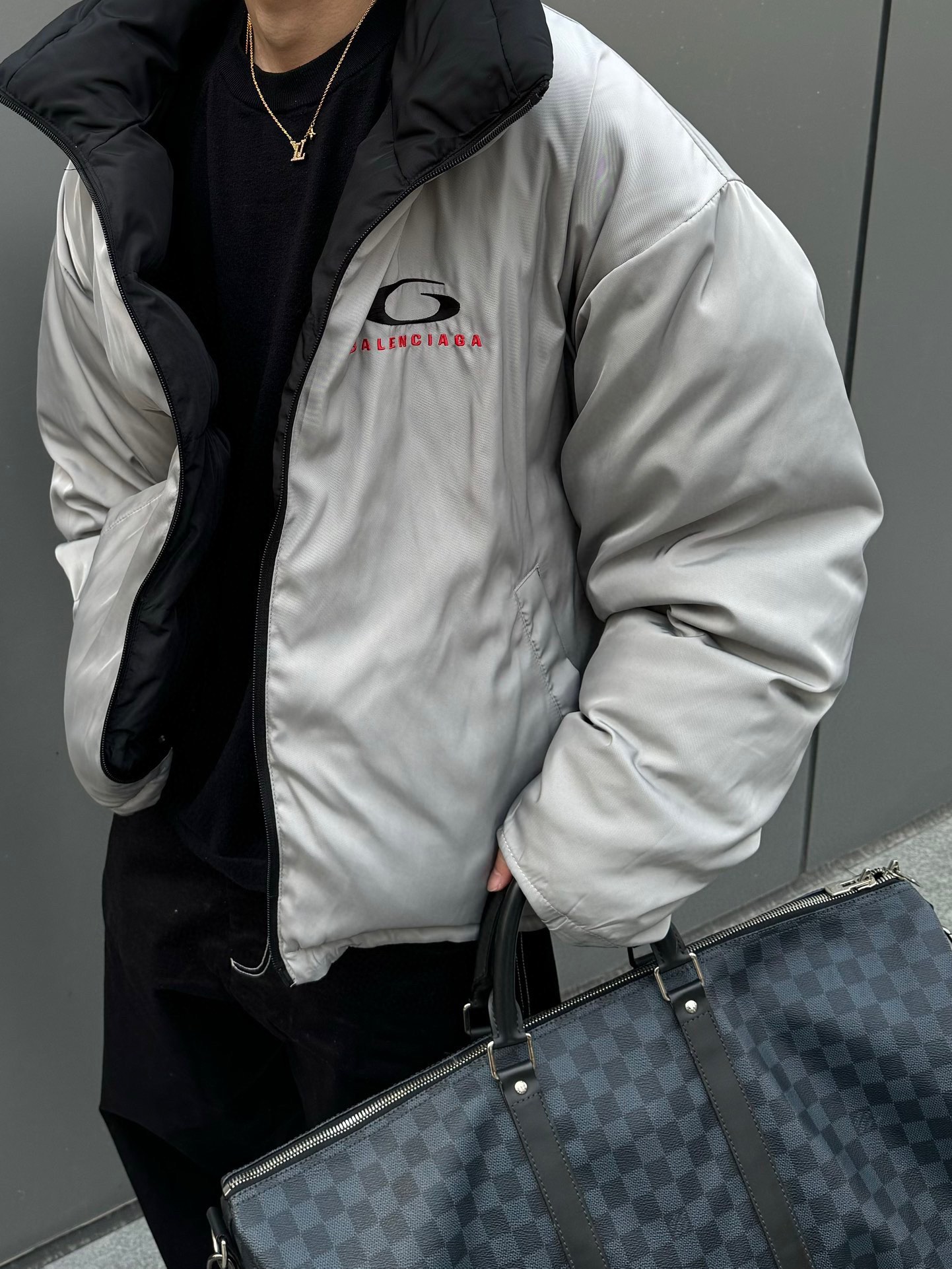 BALENCIAGA Cocoon Kick puffer (808811TRO181000）