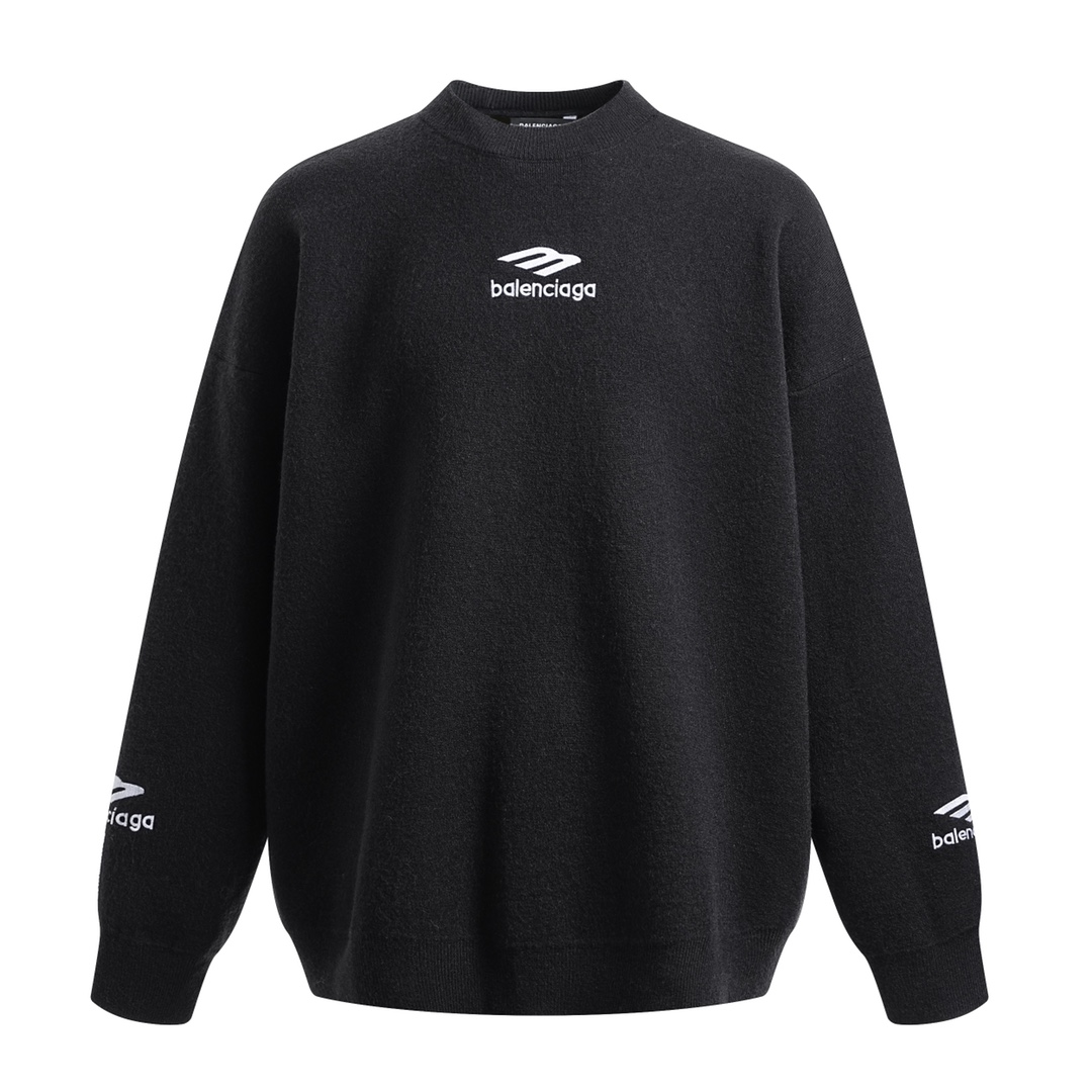 BALENCIAGA Ski Crewneck "Black" (807781T17011000）